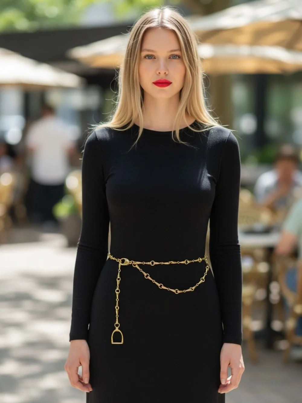 Gucci Vintage Gold Chain Link Waist Belt